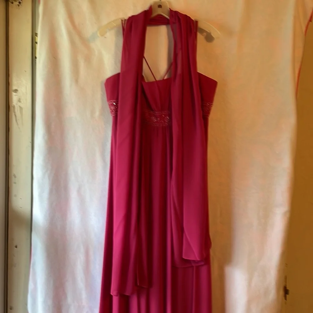 David’s Bridal Style F12495 Size 14 Color Azalea - Picture 2 of 8